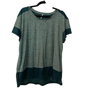 Champion C9 Women’s Short Sleeve Heathered Green Athletic Mesh Top Size XXL GUC